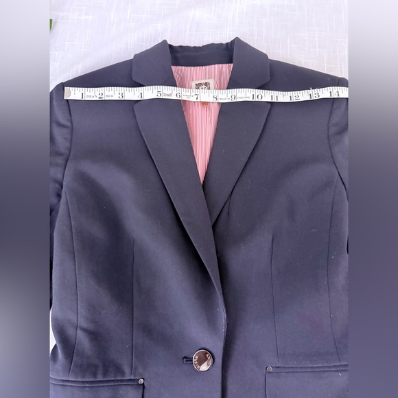 Ann Klein Elegant Navy Blue Women's Blazer and skirt set size 2 - Picture 5 of 10